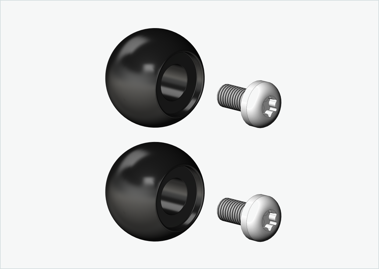 Jeu de boules de rechange pour Burley COHO XC