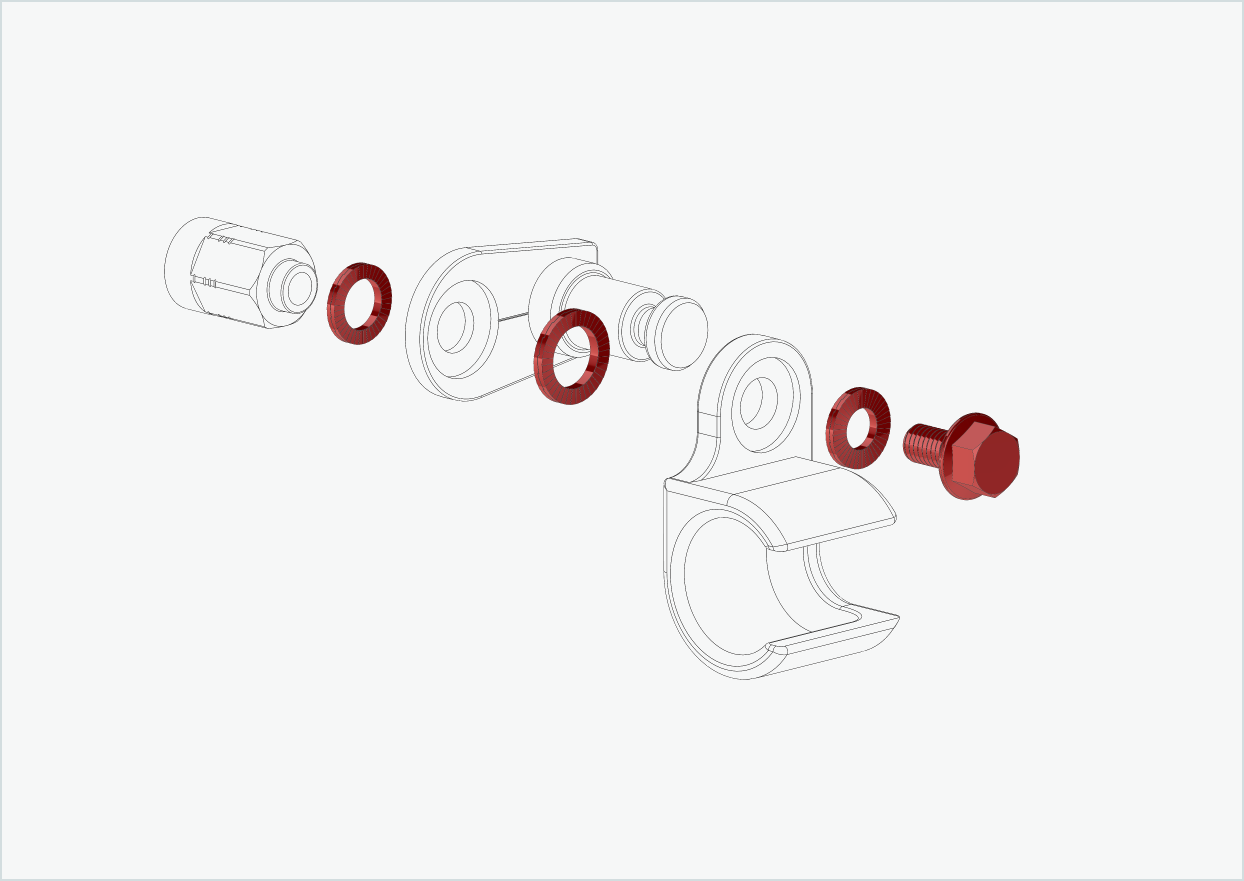 Kit de raccords pour adaptateur universel - montage double